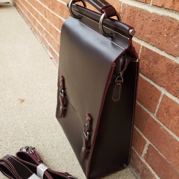 stylish leather backpack